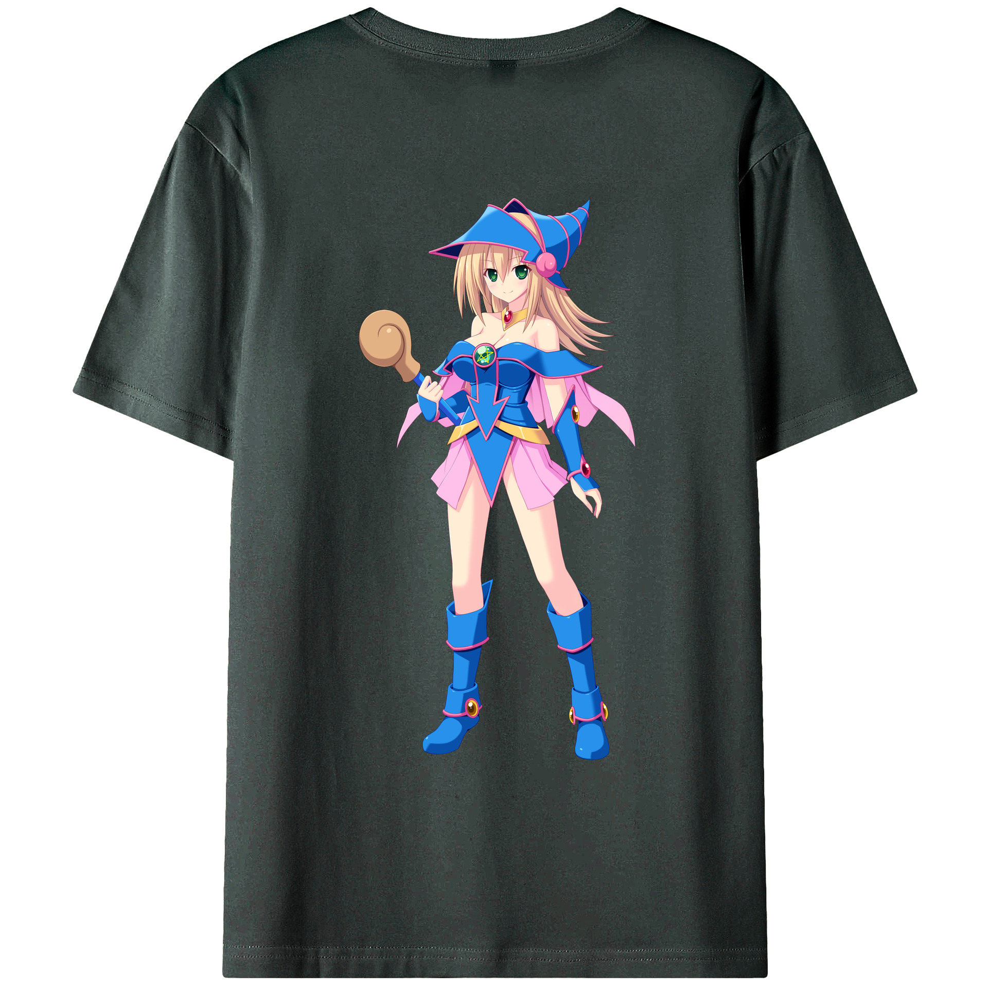 （画像用） 遊☆戯☆王 Yu-Gi-Oh! 綿100％ メンズ半袖Tシャツ（バックプリント） 通気性